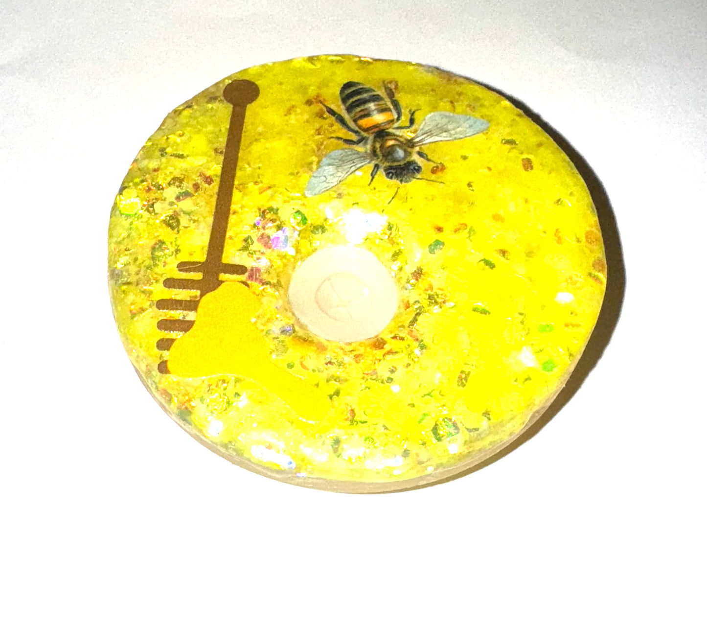 RTS - 16OZ HONEY DRIP W/GLITTER EPOXY LID