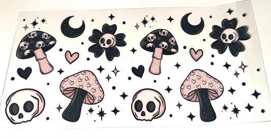 WRAPS - Skulls moons & Mushrooms