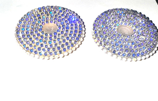 HAND PLACED BEDAZZLED LID (OR DECORATED TO MATCH)