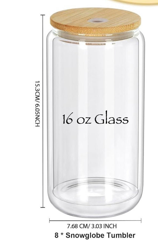 16oz GLASS SnowGlobe